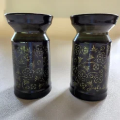 1970's Spanish Style Pillar Candle Holder Pair In Franciscan Madeira Pattern 9 1970's Spanish Style Pillar Candle Holder Pair In Franciscan Madeira Pattern -chairish shop 1970s spanish style pillar candle holder pair in franciscan madeira pattern 8181