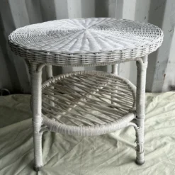 1970's Wicker Side Table 10 1970's Wicker Side Table -chairish shop 1970s wicker side table 6561 scaled