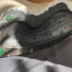 1980's Christine LePage Large Disc Ceramic Sculpture With Female Side View -chairish shop 1980s christine lepage large disc ceramic sculpture with female side view 5854