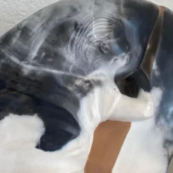 1980's Christine LePage Large Disc Ceramic Sculpture With Female Side View -chairish shop 1980s christine lepage large disc ceramic sculpture with female side view 9889