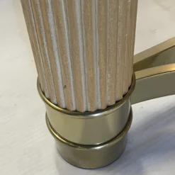 1980's Designer Brass And Wood Elephant Trunk Style Console Table Base -chairish shop 1980s designer brass and wood elephant trunk style console table base 6950 scaled