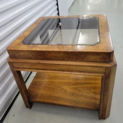 1980’s Gordon’s Art Deco Revival Burl Wood Coffee Cocktail Table -chairish shop 1980s gordons art deco revival burl wood coffee cocktail table 4156