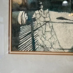 1980's Gustave Wander Impressionist Watercolor Painting -chairish shop 1980s gustave wander impressionist watercolor painting 1042 scaled