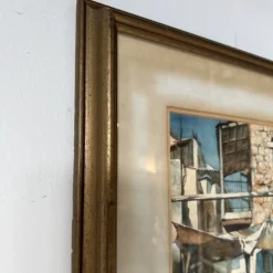 1980's Gustave Wander Impressionist Watercolor Painting -chairish shop 1980s gustave wander impressionist watercolor painting 7869 scaled