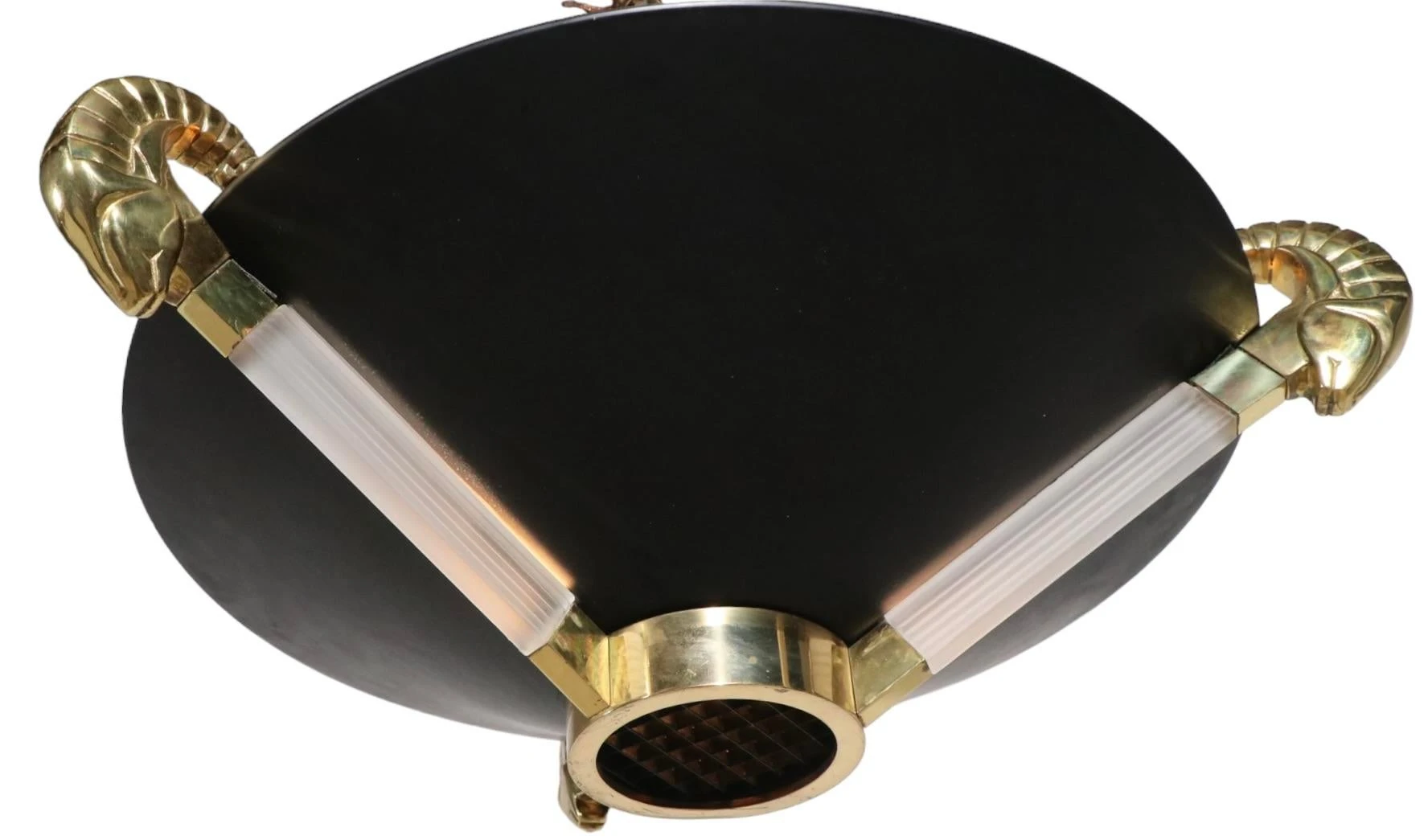 1980's Hollywood Regency Hanging Fixture Chandelier By Nulco 5 1980's Hollywood Regency Hanging Fixture Chandelier By Nulco - Image 5