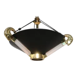 1980's Hollywood Regency Hanging Fixture Chandelier By Nulco