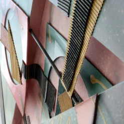 1980's Large Abstract Geometric Mixed-Media Shadow Box Painting By Johnston 16 1980's Large Abstract Geometric Mixed-Media Shadow Box Painting By Johnston -chairish shop 1980s large abstract geometric mixed media shadow box painting by johnston 5280 scaled