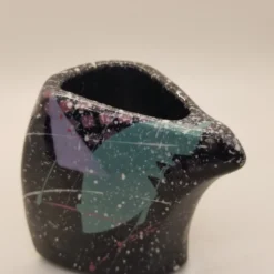 1980's Miniature Terrazzo Inspired Hand Painted Vase -chairish shop 1980s miniature terrazzo inspired hand painted vase 4888 scaled