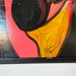 1980's " Nude Lover " Abstract Painting By Piter Keil -chairish shop 1980s nude lover abstract painting by piter keil 1949 scaled