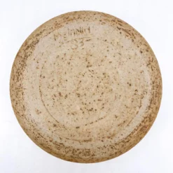 1980's Organic Modern Signed Stoneware Dish With Sea Shells On Lid -chairish shop 1980s organic modern signed stoneware dish with sea shells on lid 0677