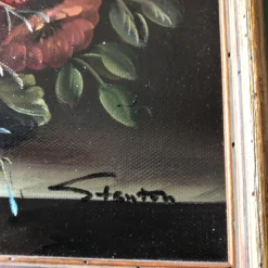 1980’s Original Vintage Impressionist Still Life Painting Signed Ornate Original Frame -chairish shop 1980s original vintage impressionist still life painting signed ornate original frame 0370