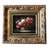 1980’s Original Vintage Impressionist Still Life Painting Signed Ornate Original Frame