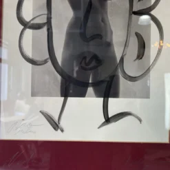 1980's Peter R. Keil " Nude II " Abstract Painting , Framed -chairish shop 1980s peter r keil nude ii abstract painting framed 8619 scaled