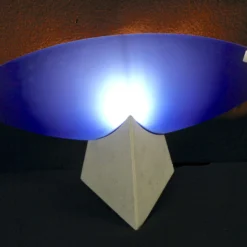 1980's Post Modern Murano Blue Glass Pair Of Sconces By Murano Due, Italy - A Pair -chairish shop 1980s post modern murano blue glass pair of sconces by murano due italy a pair 8692 scaled