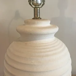 1980's Postmodern Ribbed Shaped Plaster Lamp By Markel 10 1980's Postmodern Ribbed Shaped Plaster Lamp By Markel -chairish shop 1980s postmodern ribbed shaped plaster lamp by markel 1912