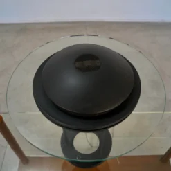 1980's Postmodern Robert Sonneman Saucer Table Lamp -chairish shop 1980s postmodern robert sonneman saucer table lamp 2973 scaled