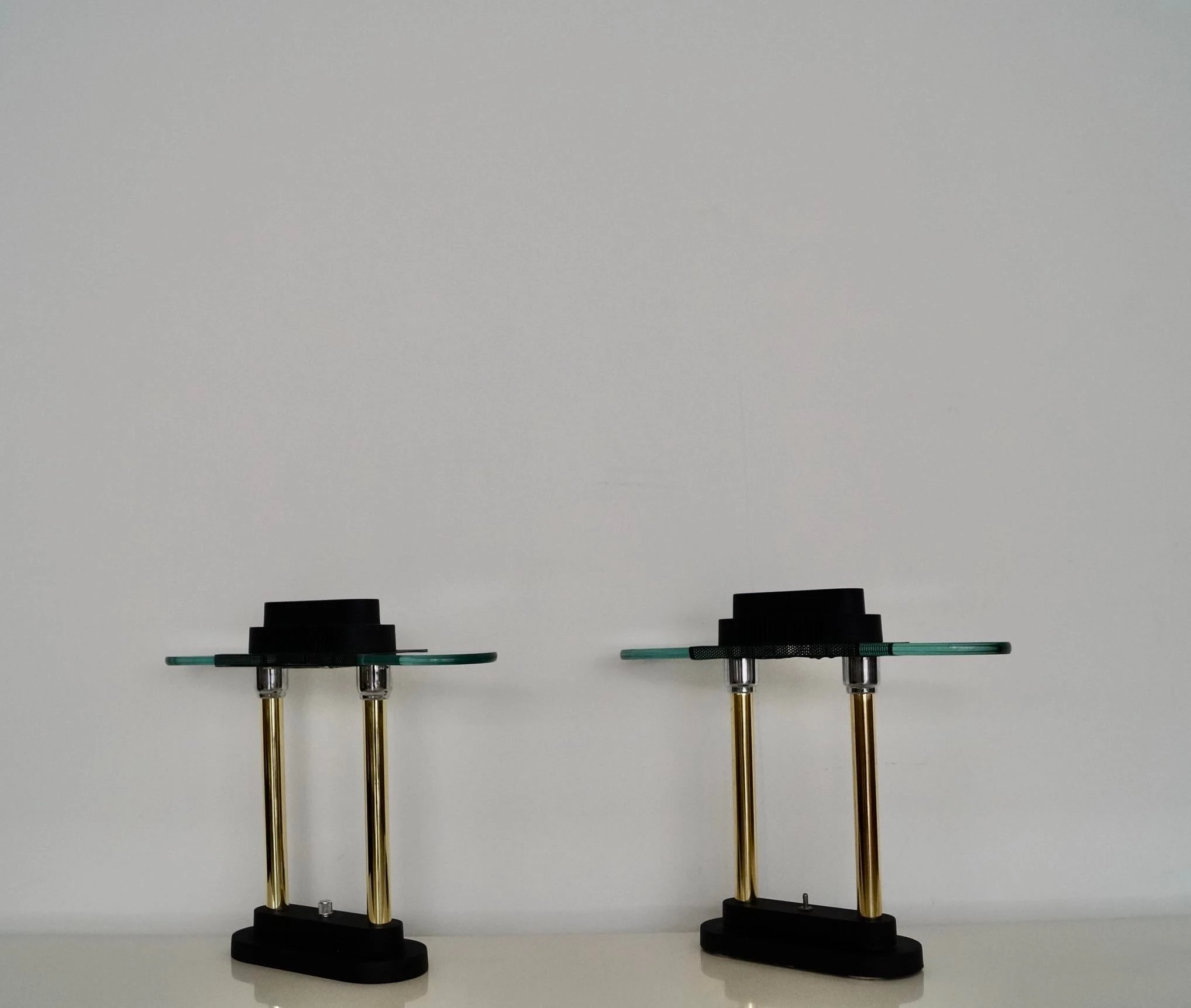 1980's Postmodern Robert Sonneman Table Lamps - A Pair 5 1980's Postmodern Robert Sonneman Table Lamps - A Pair - Image 5