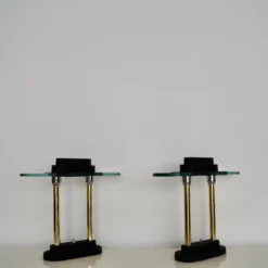 1980's Postmodern Robert Sonneman Table Lamps - A Pair 12 1980's Postmodern Robert Sonneman Table Lamps - A Pair -chairish shop 1980s postmodern robert sonneman table lamps a pair 5903