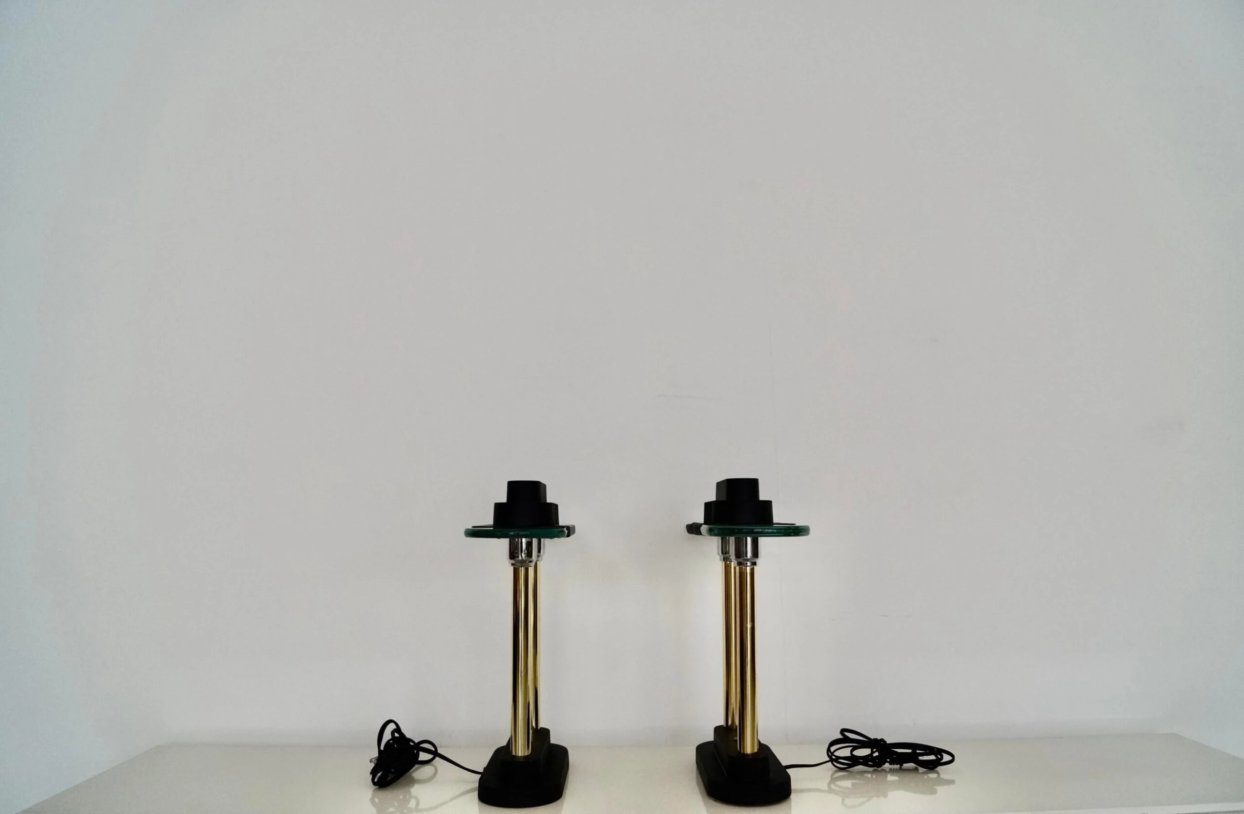 1980's Postmodern Robert Sonneman Table Lamps - A Pair 6 1980's Postmodern Robert Sonneman Table Lamps - A Pair - Image 6