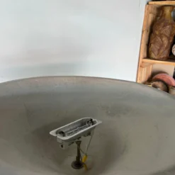 1980's Postmodern - Style Sculptural Metal And Plaster Torchiere Floor Lamp 13 1980's Postmodern - Style Sculptural Metal And Plaster Torchiere Floor Lamp -chairish shop 1980s postmodern style sculptural metal and plaster torchiere floor lamp 0724 scaled