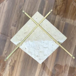 1980's Postmodern Tesselated Mactan Stone And Brass Coffee Table With Glass Top 15 1980's Postmodern Tesselated Mactan Stone And Brass Coffee Table With Glass Top -chairish shop 1980s postmodern tesselated mactan stone and brass coffee table with glass top 2721