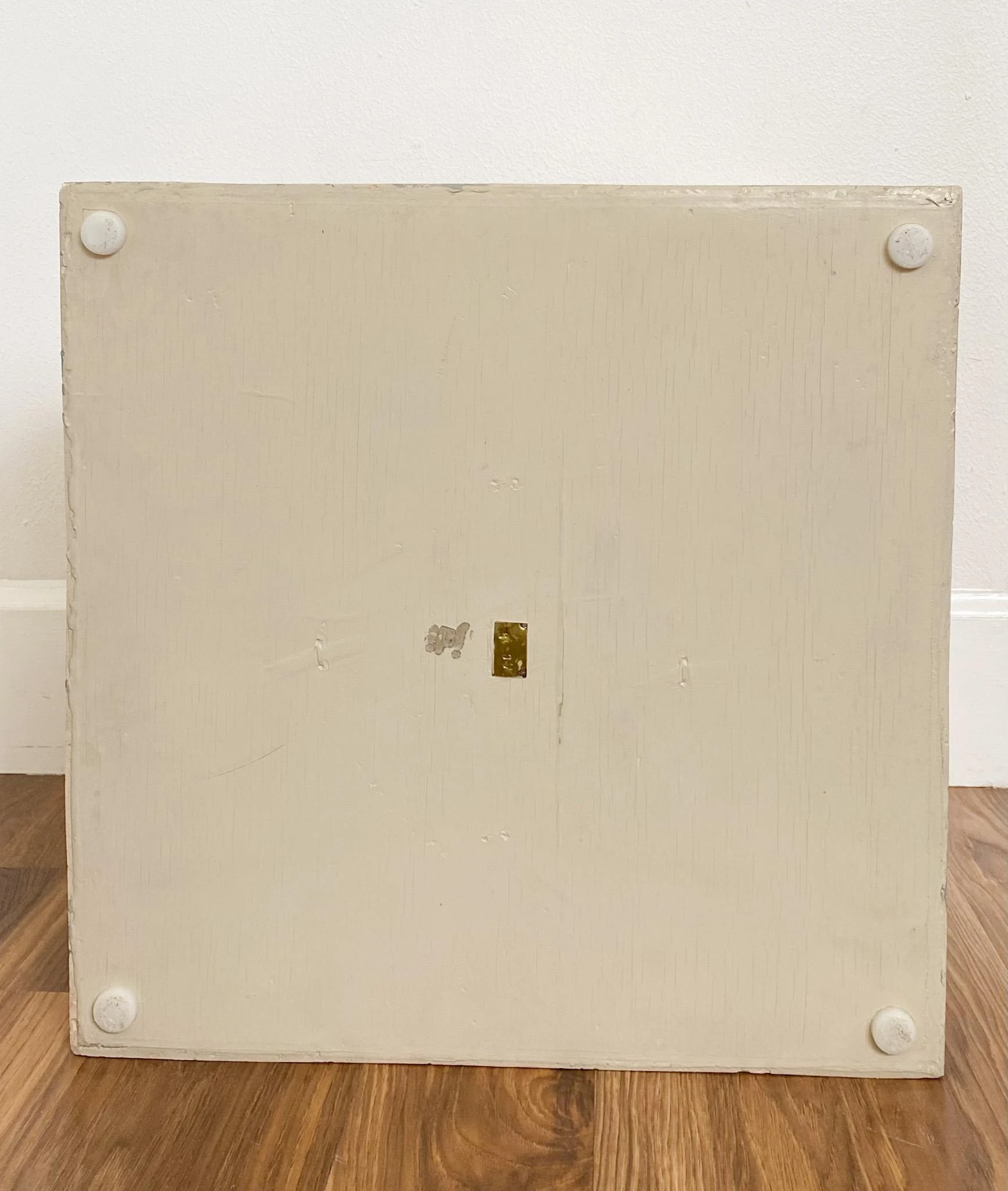 1980's Postmodern Tesselated Mactan Stone And Brass Coffee Table With Glass Top 8 1980's Postmodern Tesselated Mactan Stone And Brass Coffee Table With Glass Top - Image 8