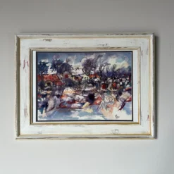 1980's Ronald Smith "Country Scene " Abstract Composition Watercolor Painting 12 1980's Ronald Smith "Country Scene " Abstract Composition Watercolor Painting -chairish shop 1980s ronald smith country scene abstract composition watercolor painting 2517 scaled