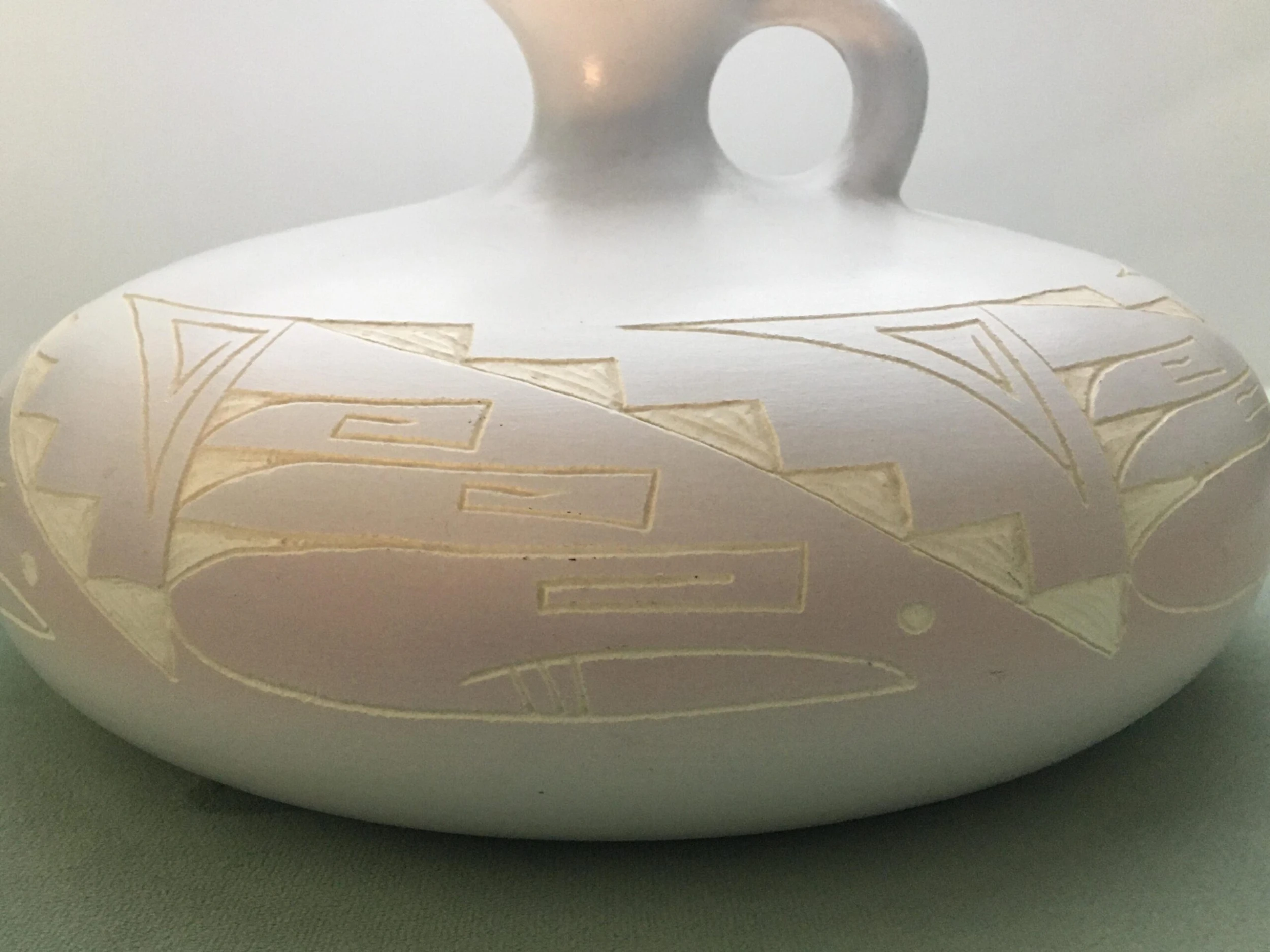 1980’s Southwestern Pastel Decorative Jug 6 1980’s Southwestern Pastel Decorative Jug - Image 6