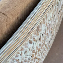 1980’s Upholstered Rattan Sofa 18 1980’s Upholstered Rattan Sofa -chairish shop 1980s upholstered rattan sofa 3978 scaled