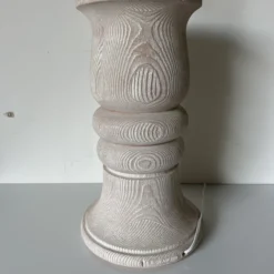 1980's Vintage Faux Bois Plaster Table Lamp -chairish shop 1980s vintage faux bois plaster table lamp 1068 scaled