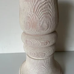 1980's Vintage Faux Bois Plaster Table Lamp -chairish shop 1980s vintage faux bois plaster table lamp 3400 scaled