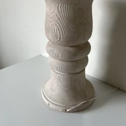 1980's Vintage Faux Bois Plaster Table Lamp -chairish shop 1980s vintage faux bois plaster table lamp 7492 scaled