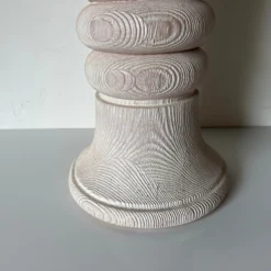 1980's Vintage Faux Bois Plaster Table Lamp -chairish shop 1980s vintage faux bois plaster table lamp 8597 scaled