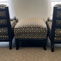 1980’s Vintage Marge Carson Accent Chairs Plus Ottoman- 3 Pieces 14 1980’s Vintage Marge Carson Accent Chairs Plus Ottoman- 3 Pieces -chairish shop 1980s vintage marge carson accent chairs plus ottoman 3 pieces 5928 scaled