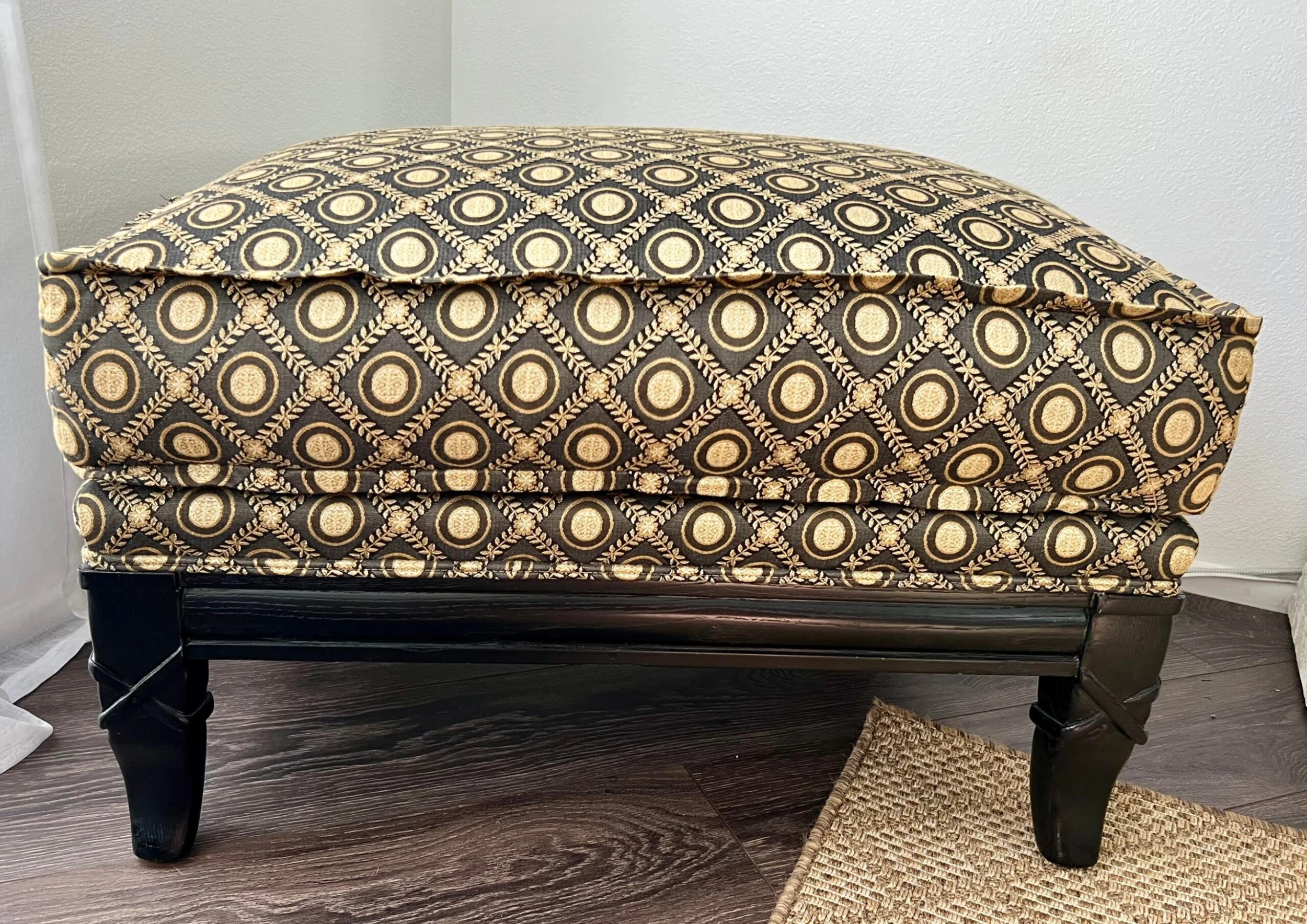 1980’s Vintage Marge Carson Accent Chairs Plus Ottoman- 3 Pieces 8 1980’s Vintage Marge Carson Accent Chairs Plus Ottoman- 3 Pieces - Image 8