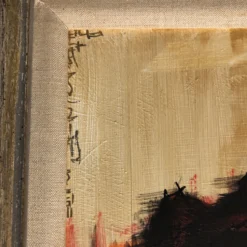 1980’s Vintage Pop Abstract Bear Painting Mid Century Modern Frame -chairish shop 1980s vintage pop abstract bear painting mid century modern frame 2440