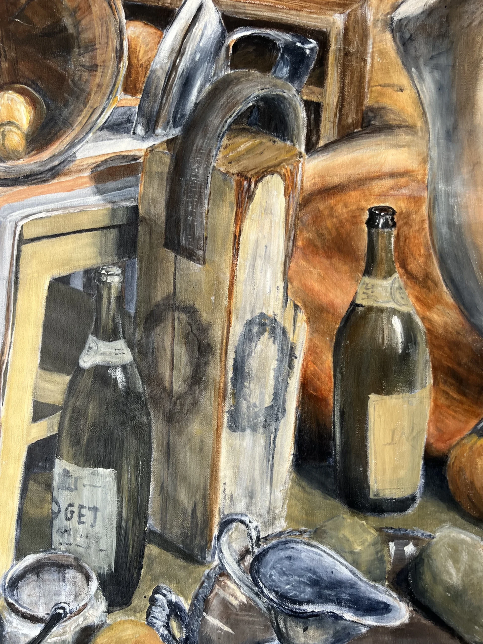 1980's Vintage Still Life Oil Painting , Framed 8 1980's Vintage Still Life Oil Painting , Framed - Image 8