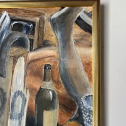 1980's Vintage Still Life Oil Painting , Framed 15 1980's Vintage Still Life Oil Painting , Framed -chairish shop 1980s vintage still life oil painting framed 1521 scaled