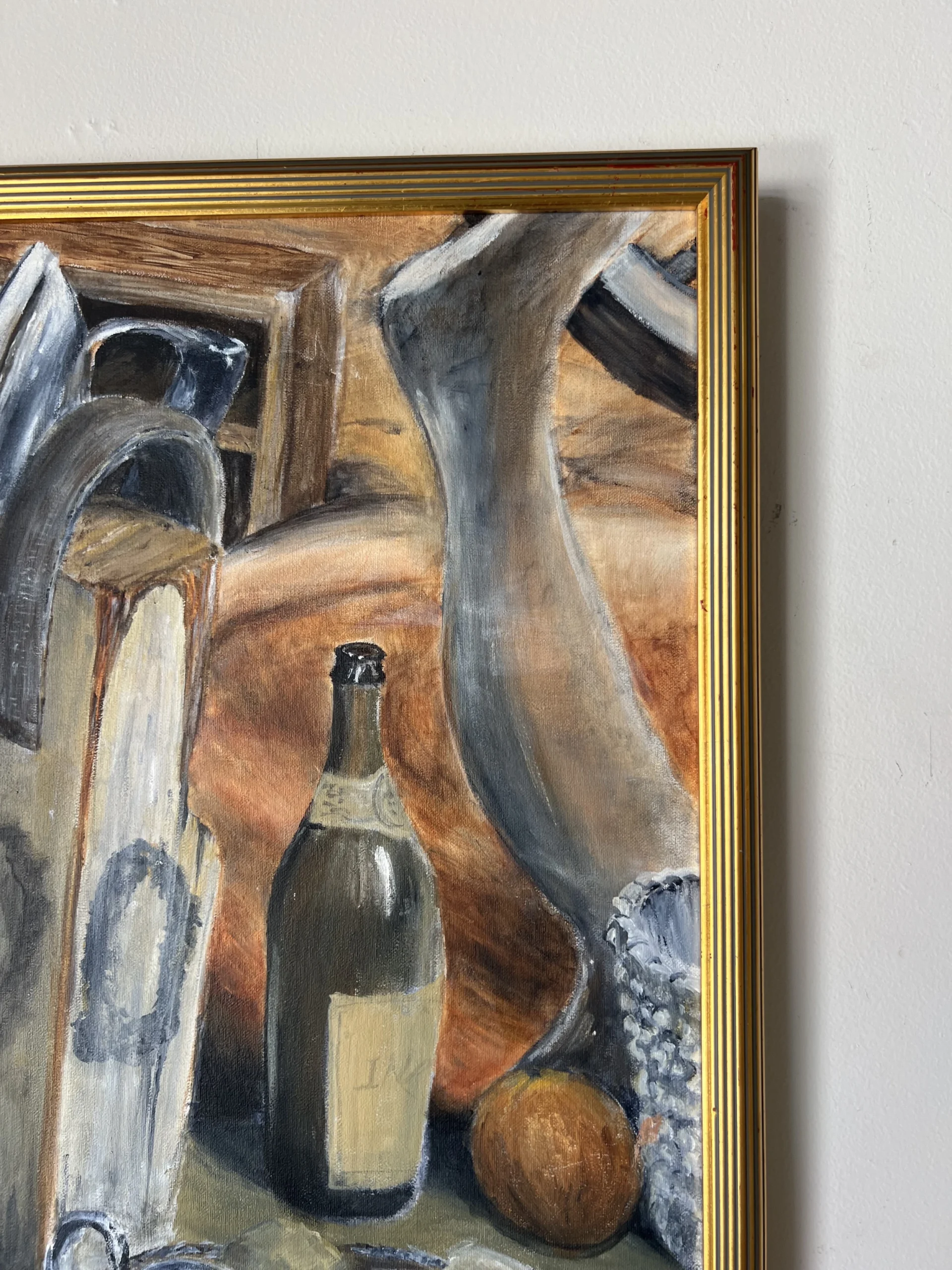 1980's Vintage Still Life Oil Painting , Framed 6 1980's Vintage Still Life Oil Painting , Framed - Image 6