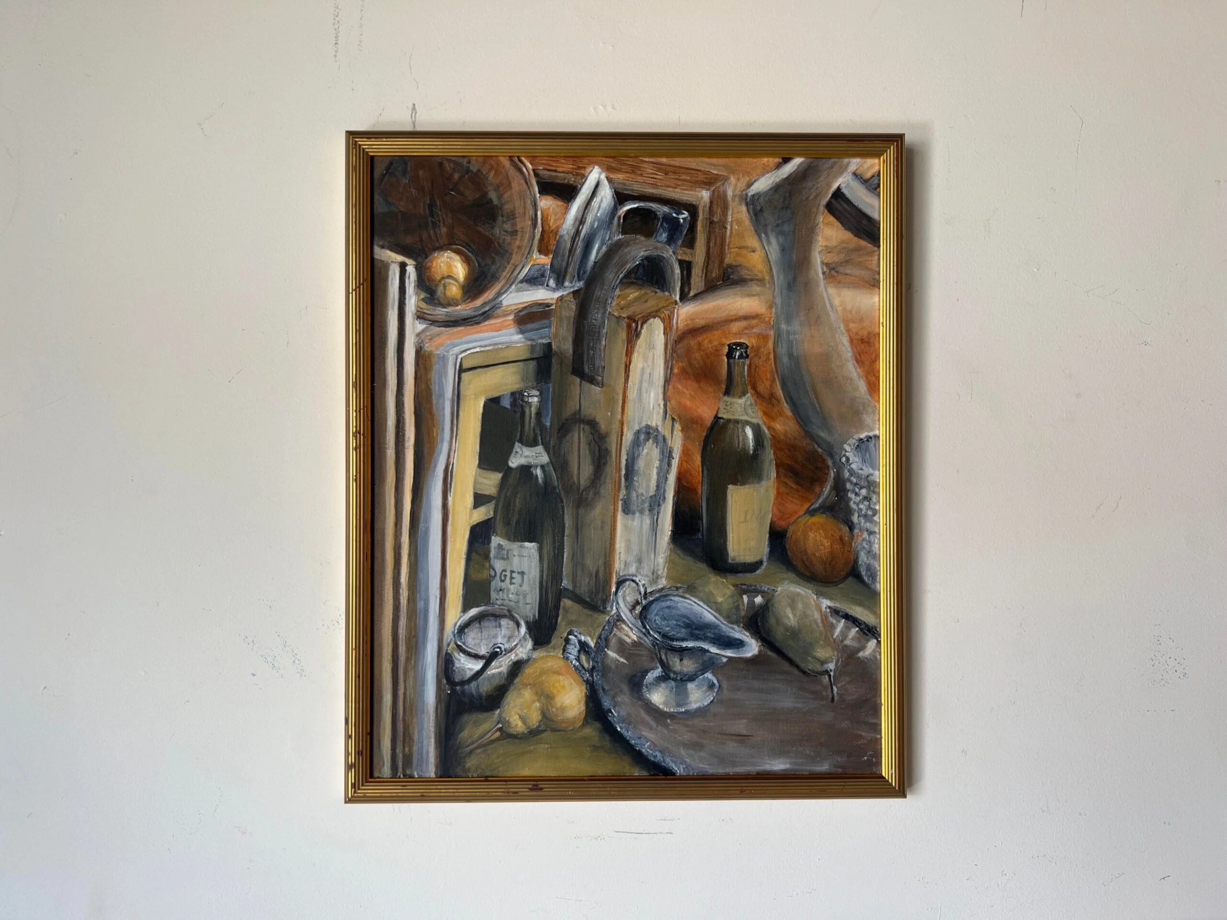 1980's Vintage Still Life Oil Painting , Framed 3 1980's Vintage Still Life Oil Painting , Framed - Image 3