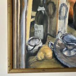 1980's Vintage Still Life Oil Painting , Framed 18 1980's Vintage Still Life Oil Painting , Framed -chairish shop 1980s vintage still life oil painting framed 7318 scaled