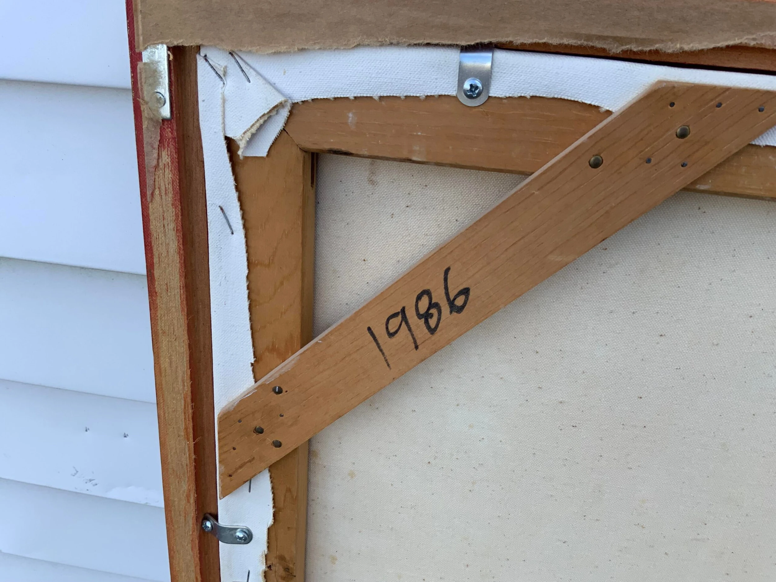 1986 "Party Of Six" S. Spiegel Signed Modernist Figurative Painting 7 1986 "Party Of Six" S. Spiegel Signed Modernist Figurative Painting - Image 7