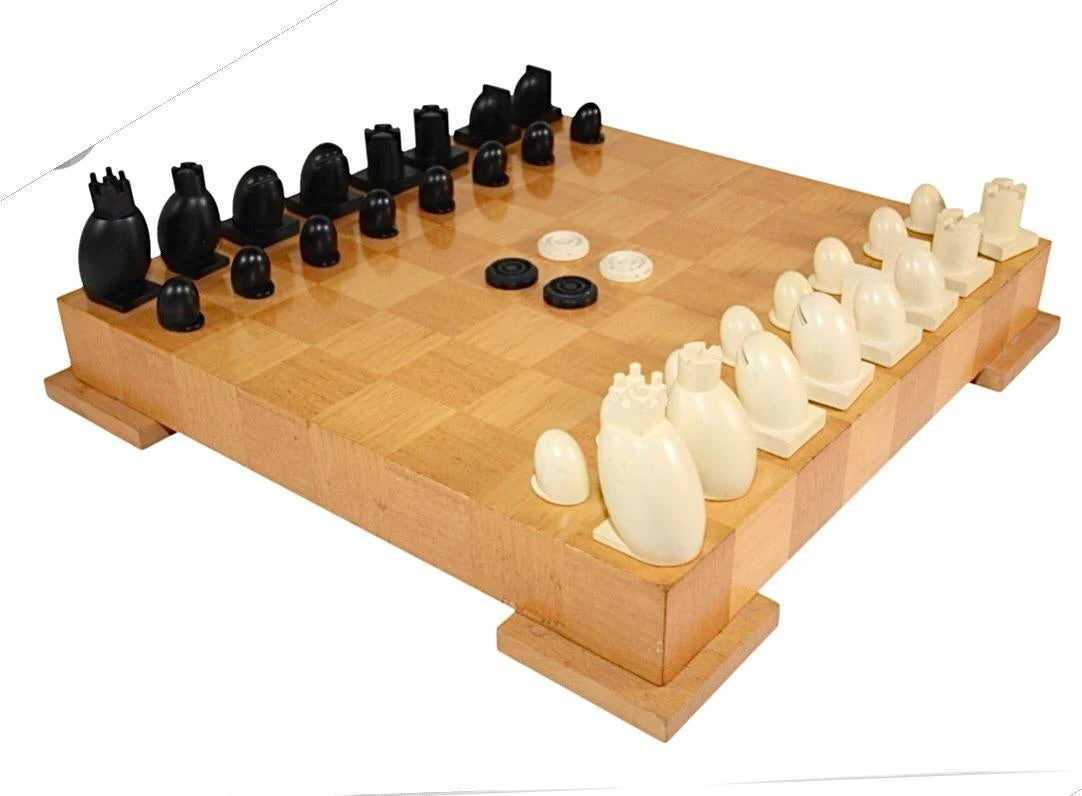 1990's Michael Graves Post Modern PostModern Memphis Ultra Chess Checkers Complete Pieces & Board - Signed 8 1990's Michael Graves Post Modern PostModern Memphis Ultra Chess Checkers Complete Pieces & Board - Signed - Image 8