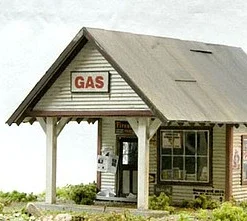 BMW2109 HO Scale Banta Model Works 1930's Gas Station Kit