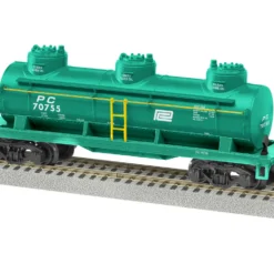 Lionel 2219170 S Scale American Flyer Penn Central 3-Dome Tank Car #70755