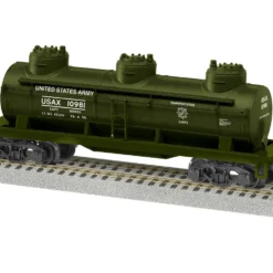 2219200 S Scale American Flyer US Army 3 Dome Tank Car #10981