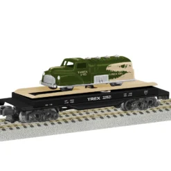 2219210 S Scale American Flyer T-REX Oil Ramp Flatcar