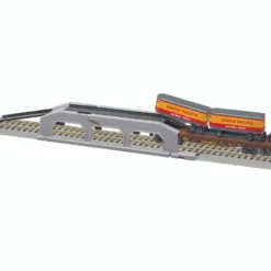 6-47983 S Scale A/F Piggyback Unloader W/UP Flat & Trailers