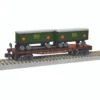 6-47985 S Scale American Flyer Piggyback Flatcar W/Trailers-Railway Express Agency