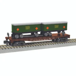 6-47985 S Scale American Flyer Piggyback Flatcar W/Trailers-Railway Express Agency